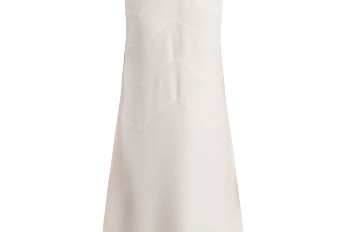 goat fandango sleeveless embellished hem wool dress