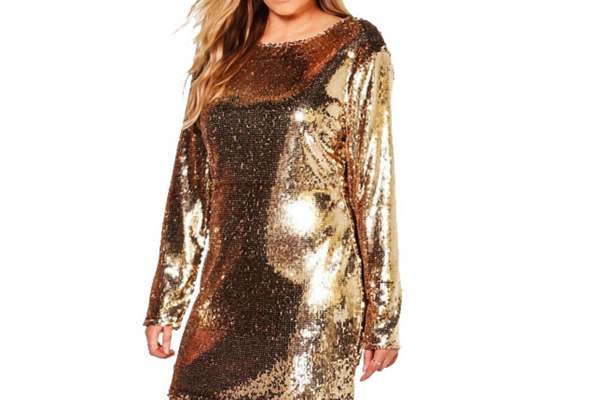 Plus Kady All Over Sequin Bodycon Dress