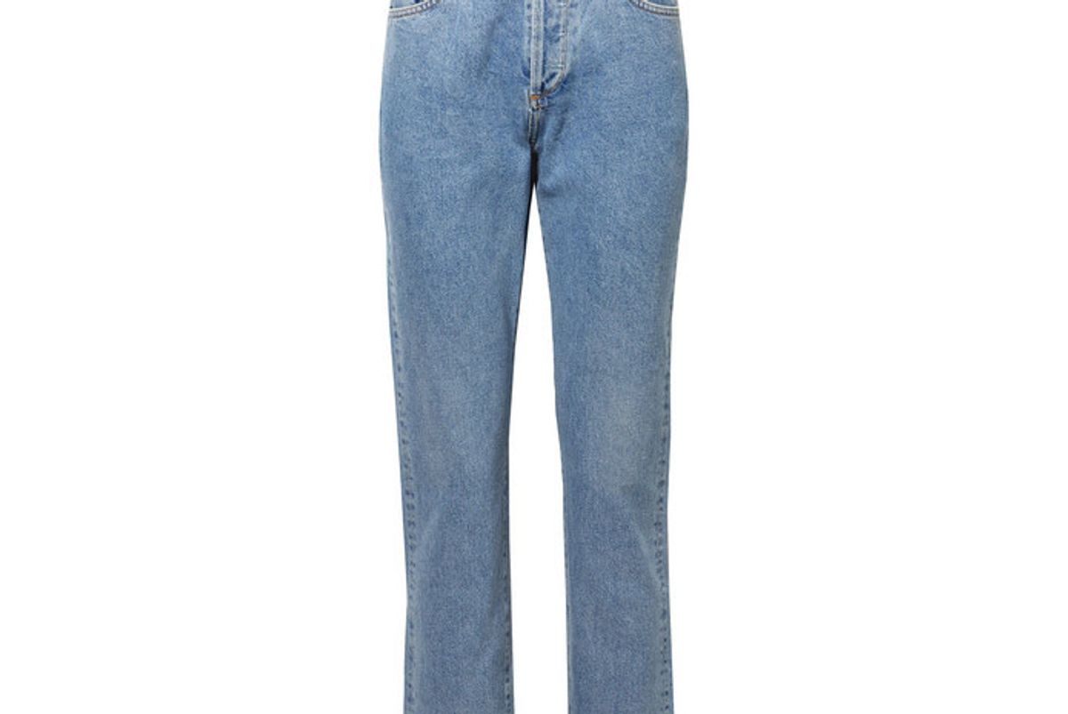 goldsign the benefit high rise straight leg jeans
