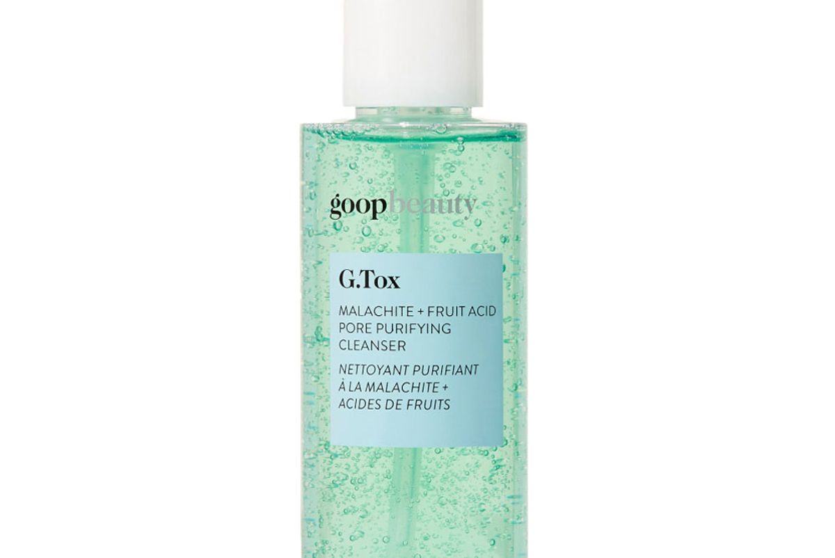 goop g tox malachite plus fruit acid pore purifying cleanser