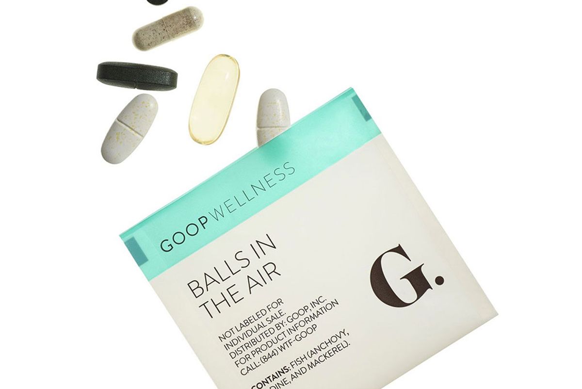 goop wellness balls in the air