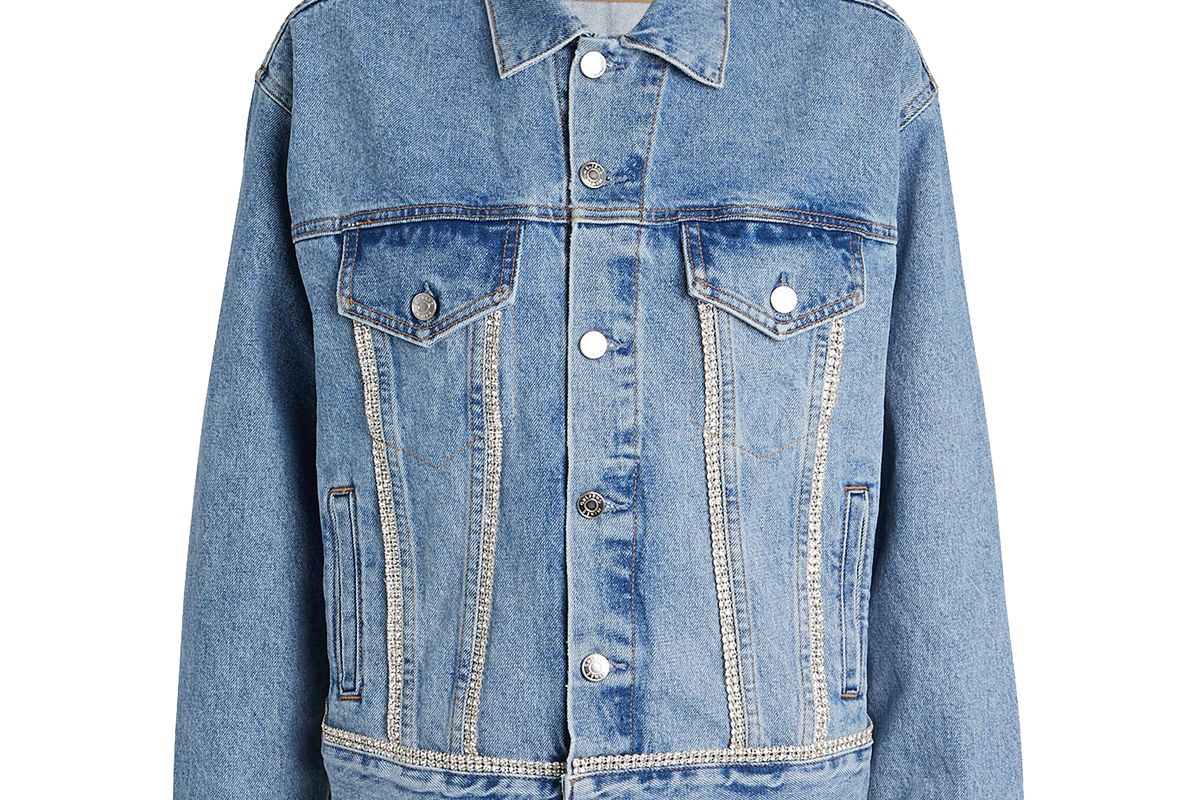 grlfrnd kim embellished denim jacket