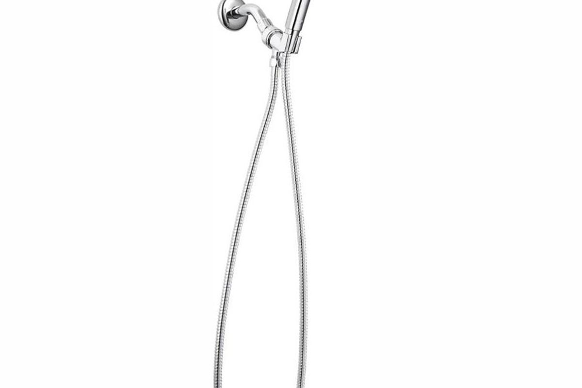 grohe vitalio 4 spray 4 in single wall mount handheld rain shower head in chrome