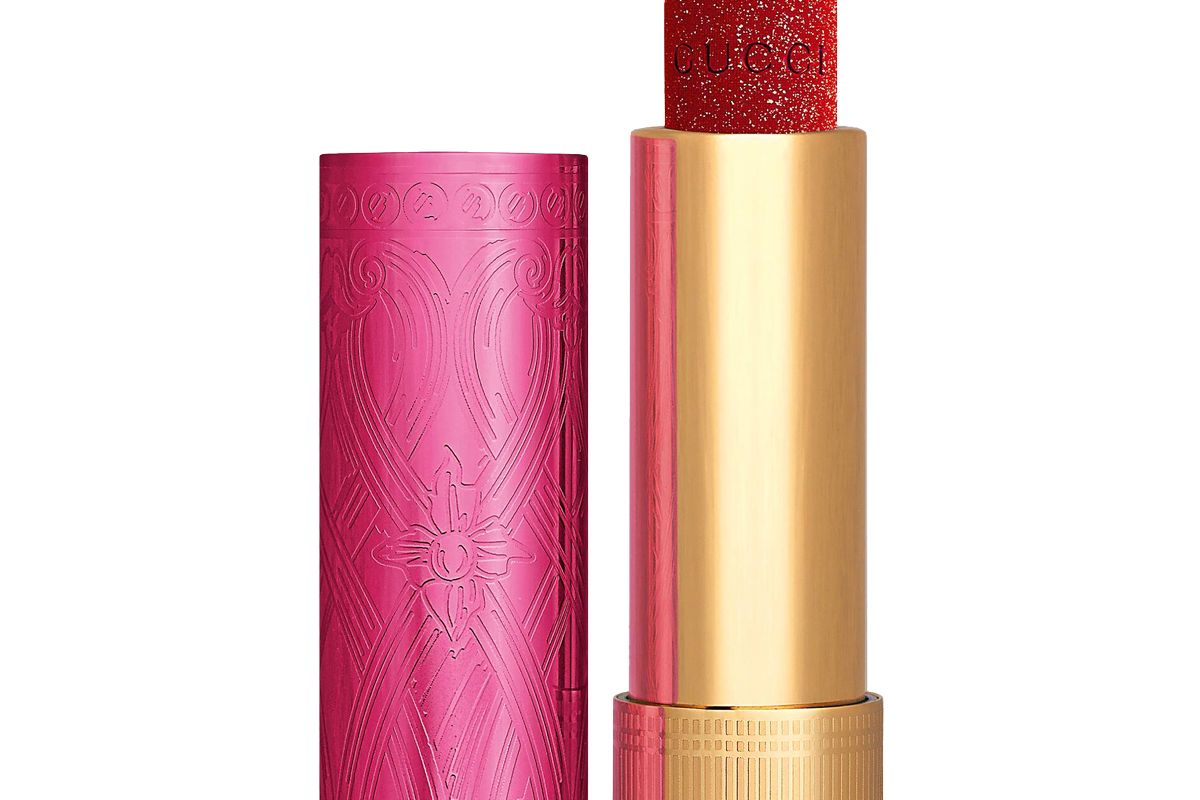 gucci beauty red 25 goldie red rouge a levres lunaison lipstick