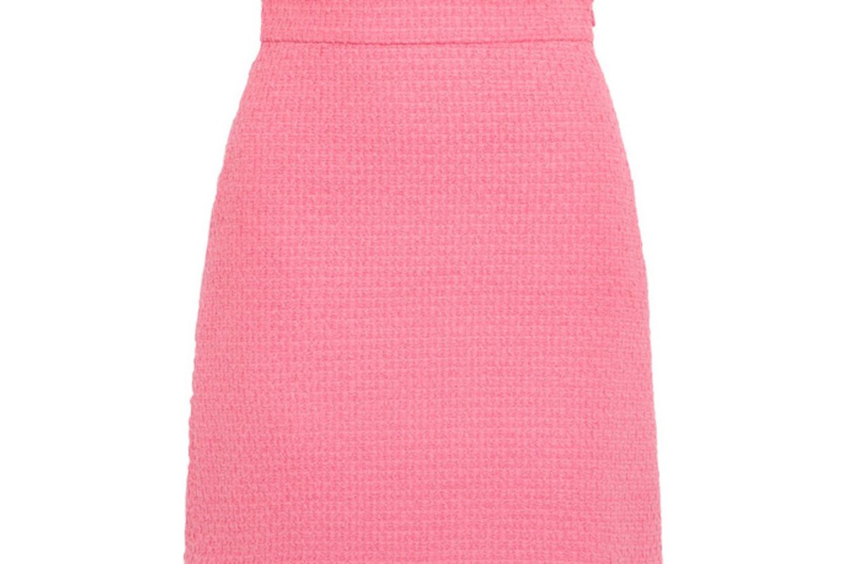 Cotton-blend Tweed Mini Skirt