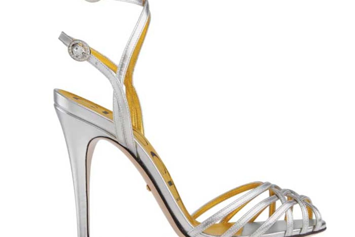 gucci draconia ankle strap sandal women