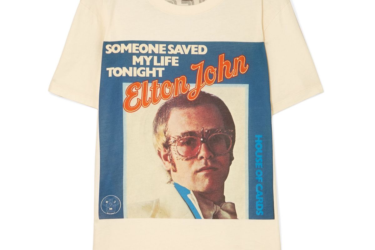 gucci elton john printed cotton jersey t-shirt