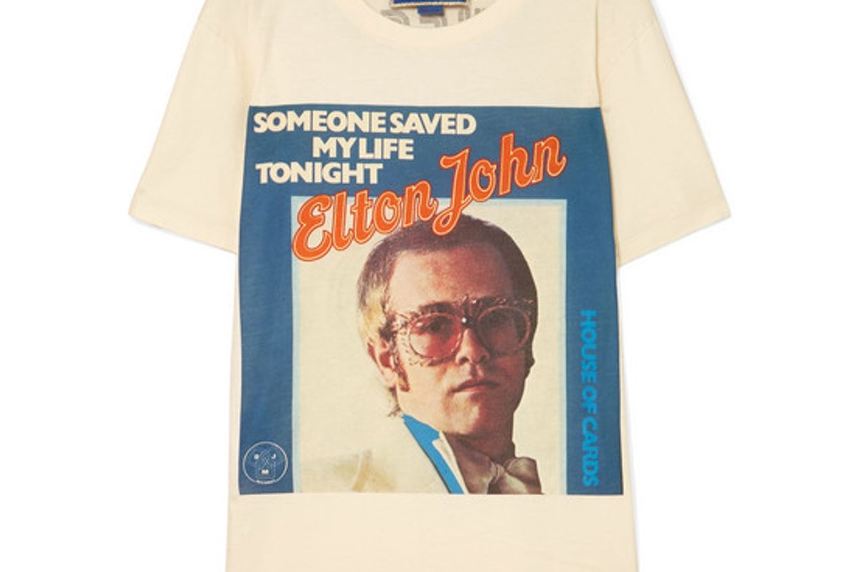 gucci elton john printed cotton jersey t-shirt