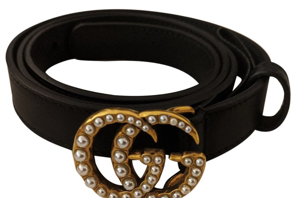 gucci gg buckle leather belt