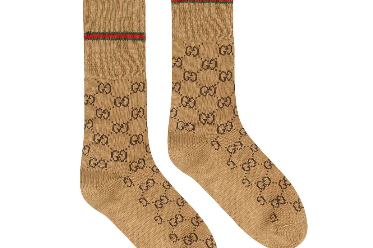 gucci gg cotton socks with web