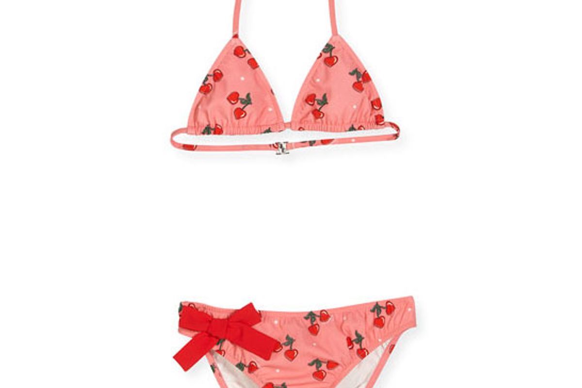 Heart Cherries Halter Bikini