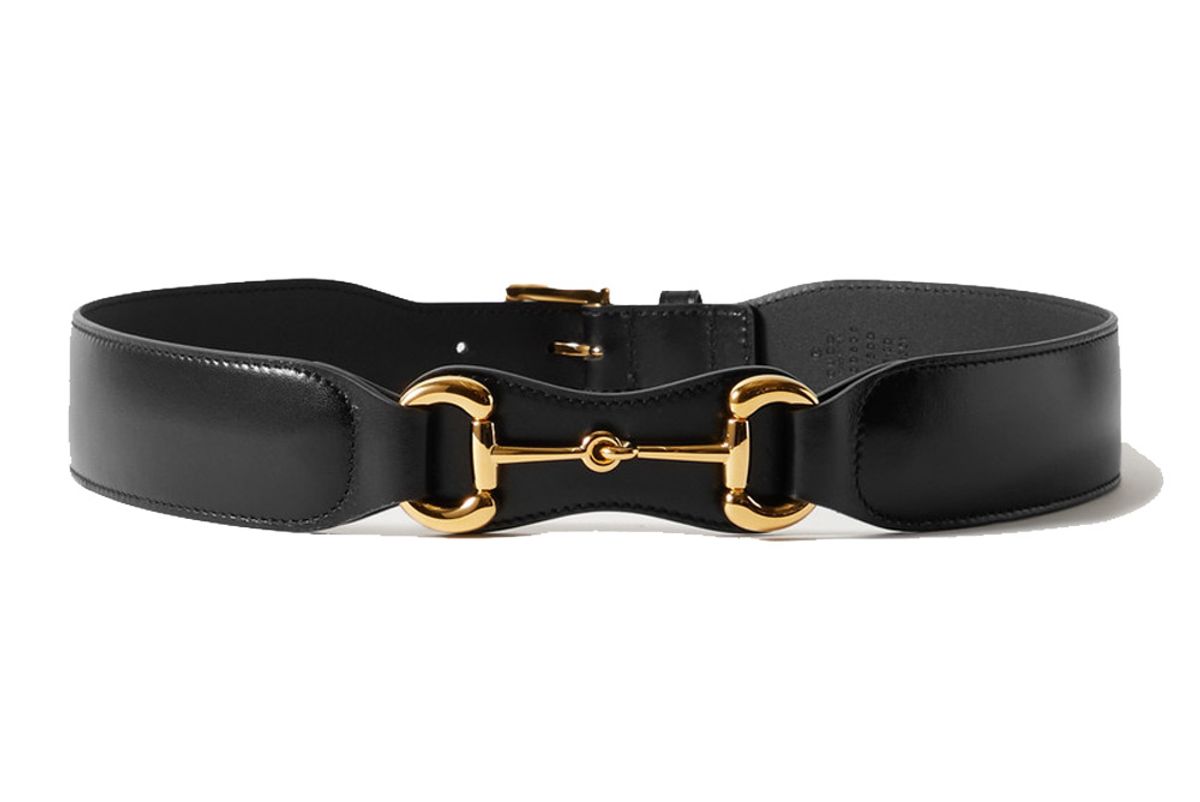 gucci horsebit detailed leather belt