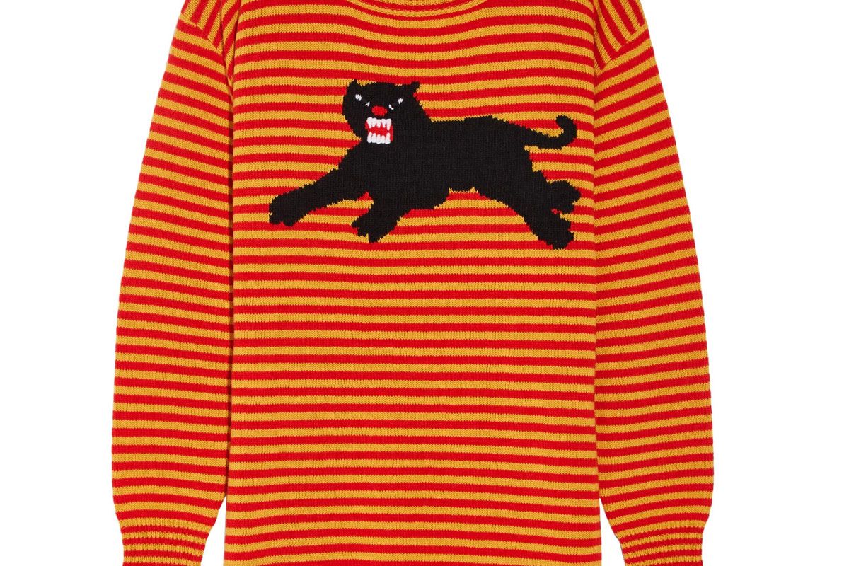 Intarsia Wool Sweater