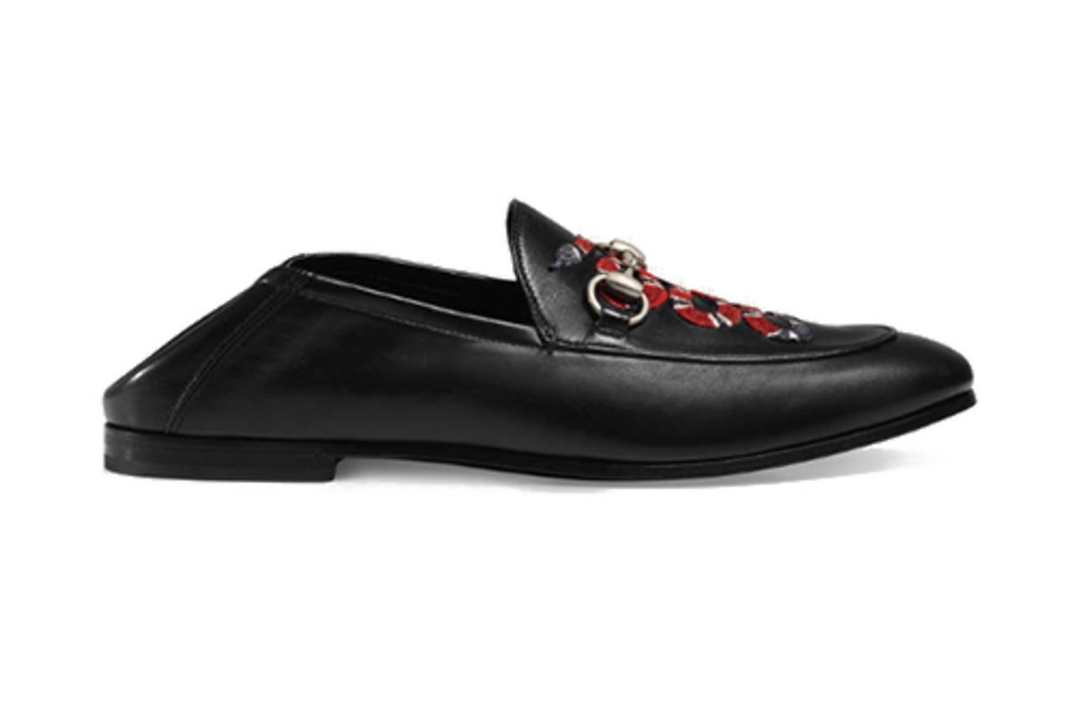 Leather Loafer with Snake