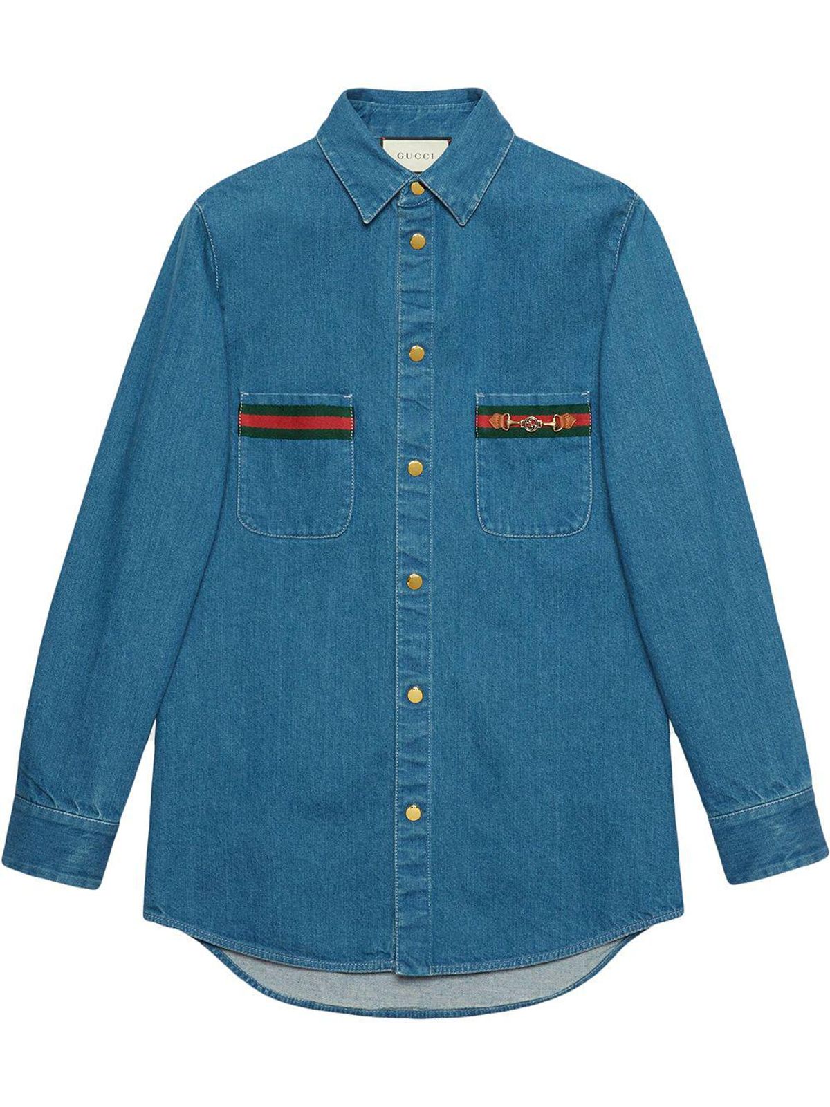 Gucci long sleeve denim shirt