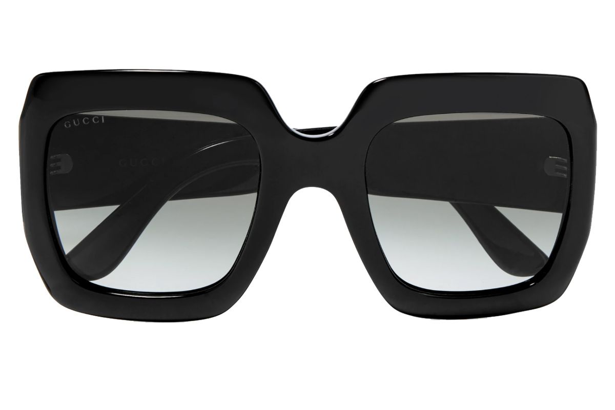 gucci pop web oversized square frame acetate sunglasses
