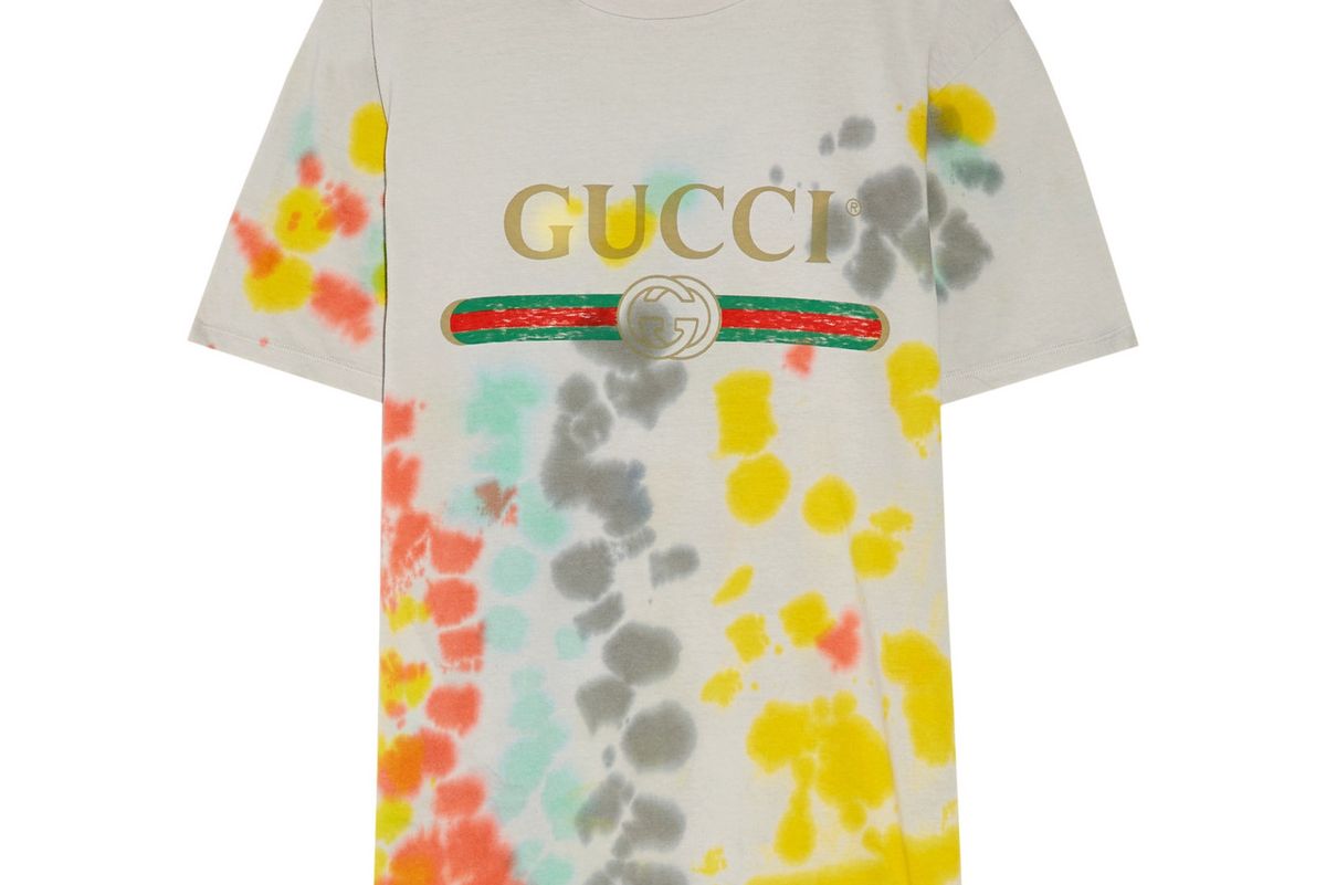 Printed Tie-Dyed Cotton-Jersey T-shirt