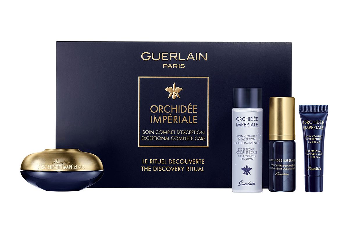 guerlain orchidee imperiale anti aging eye and lip contour cream discovery set