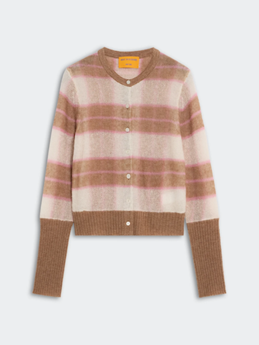 Guest In Residence Shadow Plaid Cardigan