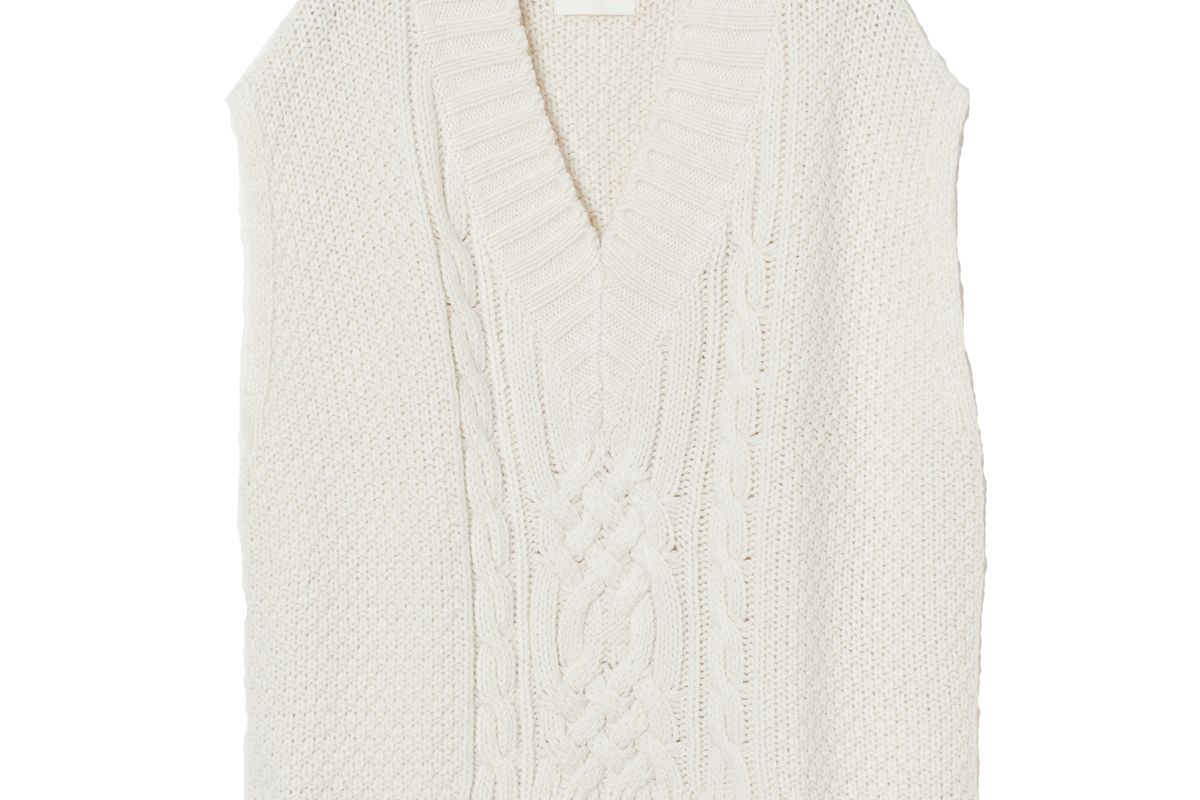 h&m cable knit sweater vest
