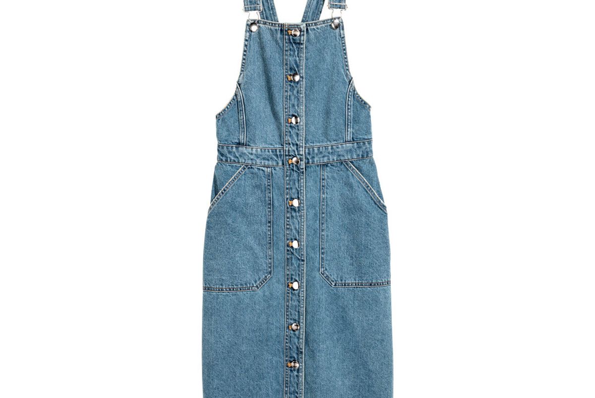 Denim Bib Overall Dress