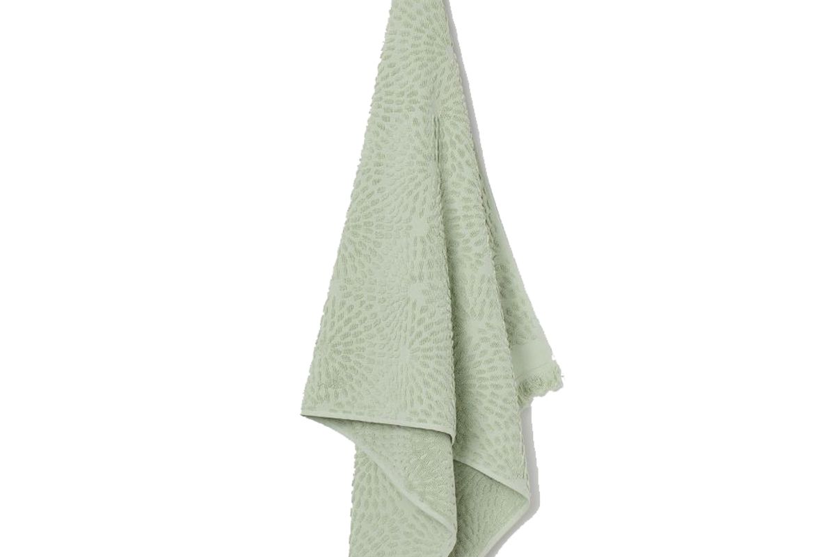 h&m jacquard patterned bath towel