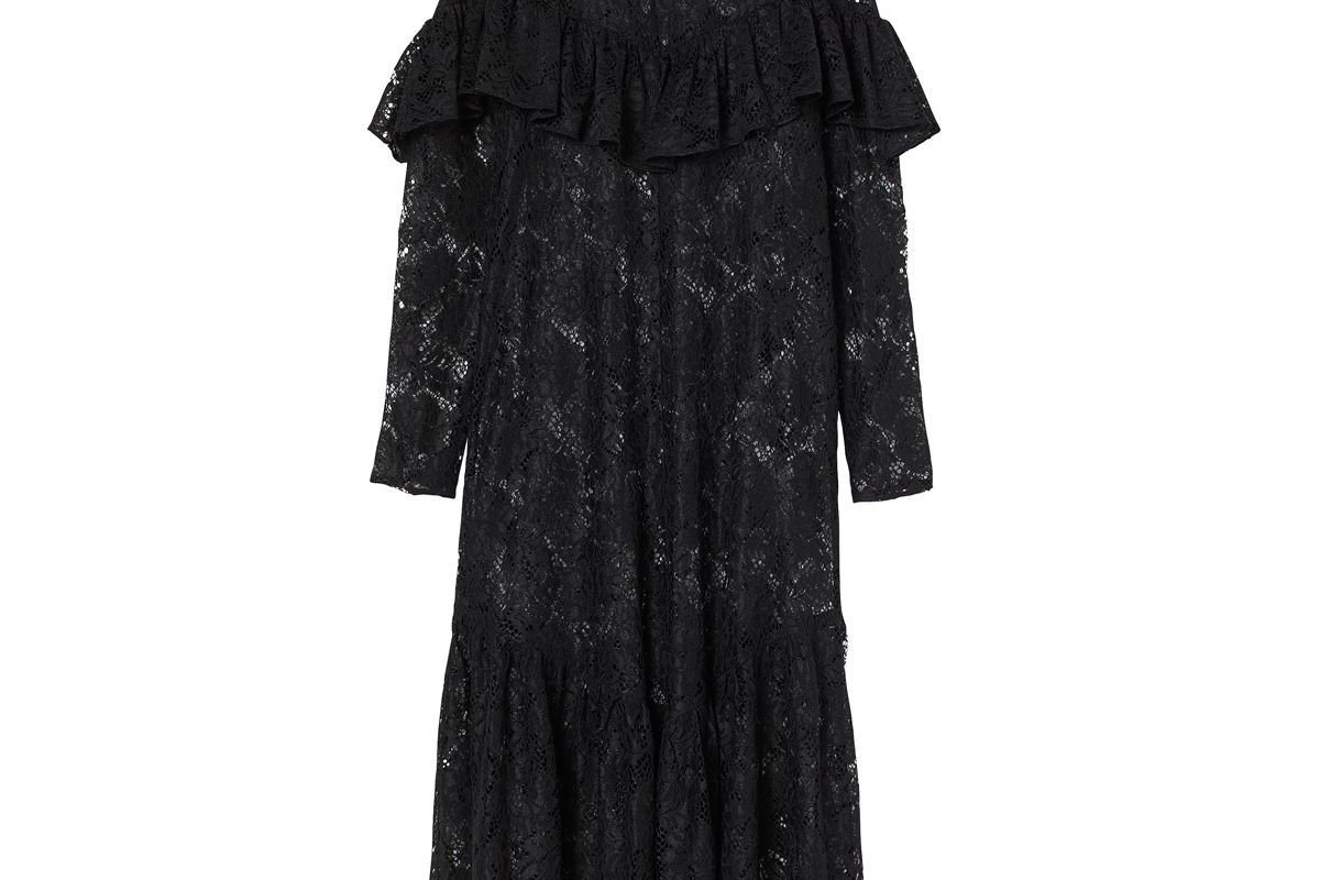 h&m ruffled lace dress