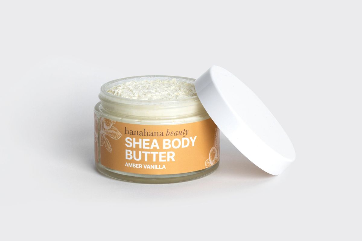 hanahana beauty amber vanilla shea body butter