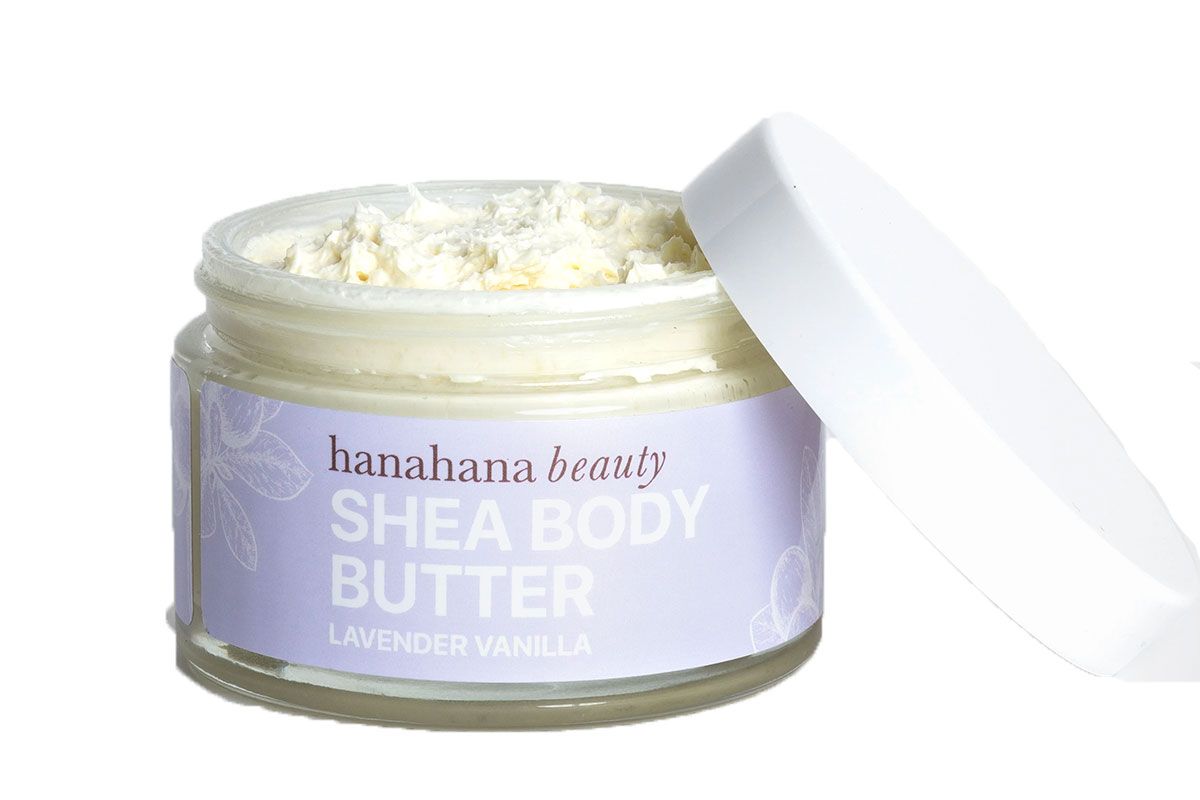 hanahana beauty lavender vanilla shea body butter