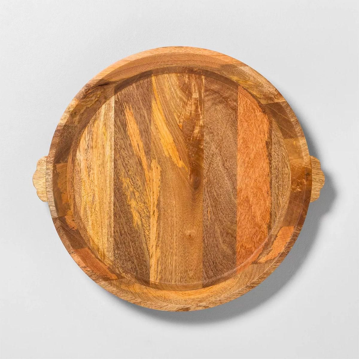 hearth and hand with magnolia oversized carved wood tray