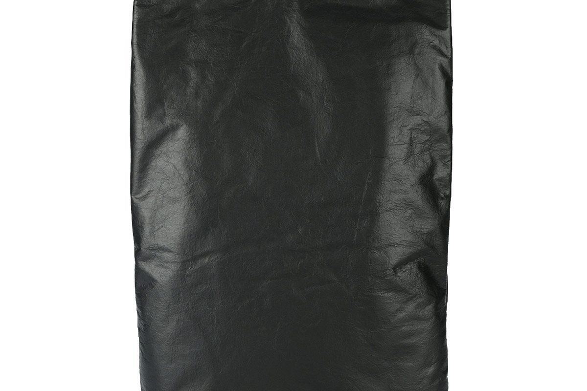 Black Leather Rectangle Tote