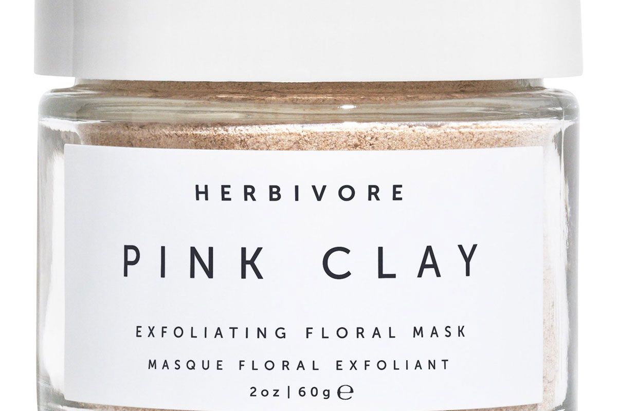 herbivore botanicals pink clay exfoliating mask