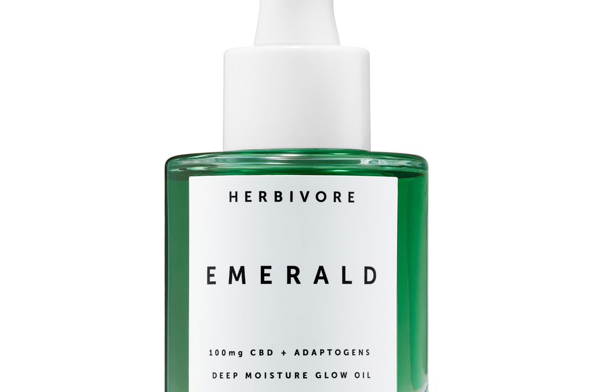 herbivore emerald cbd adaptogens deep moisture glow oil