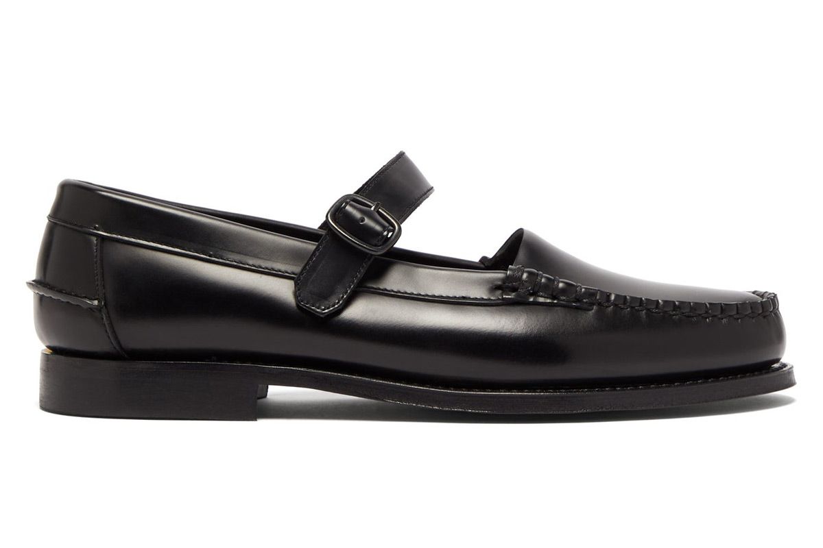 hereu blanquer mary jane leather loafers