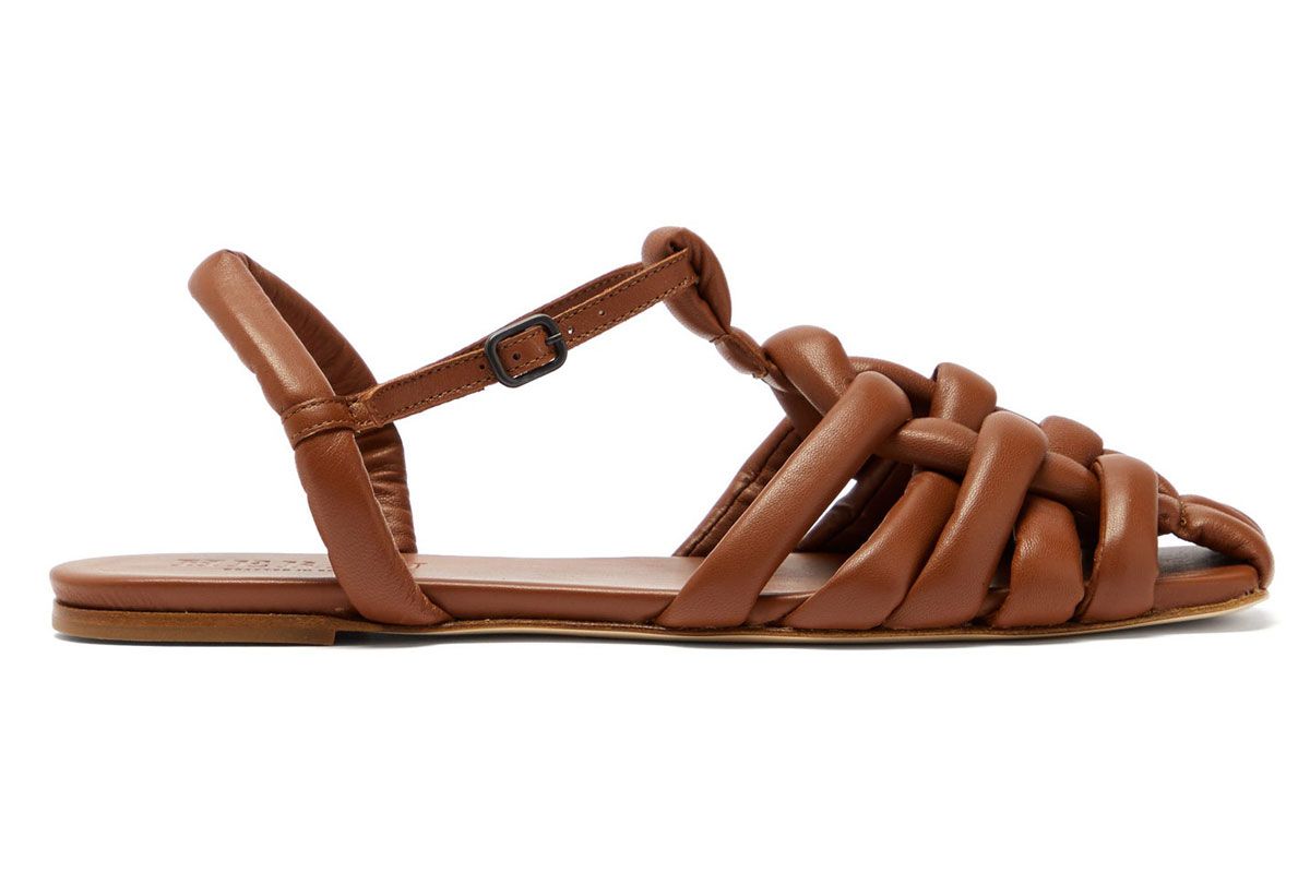 hereu cabersa woven leather slingback sandals