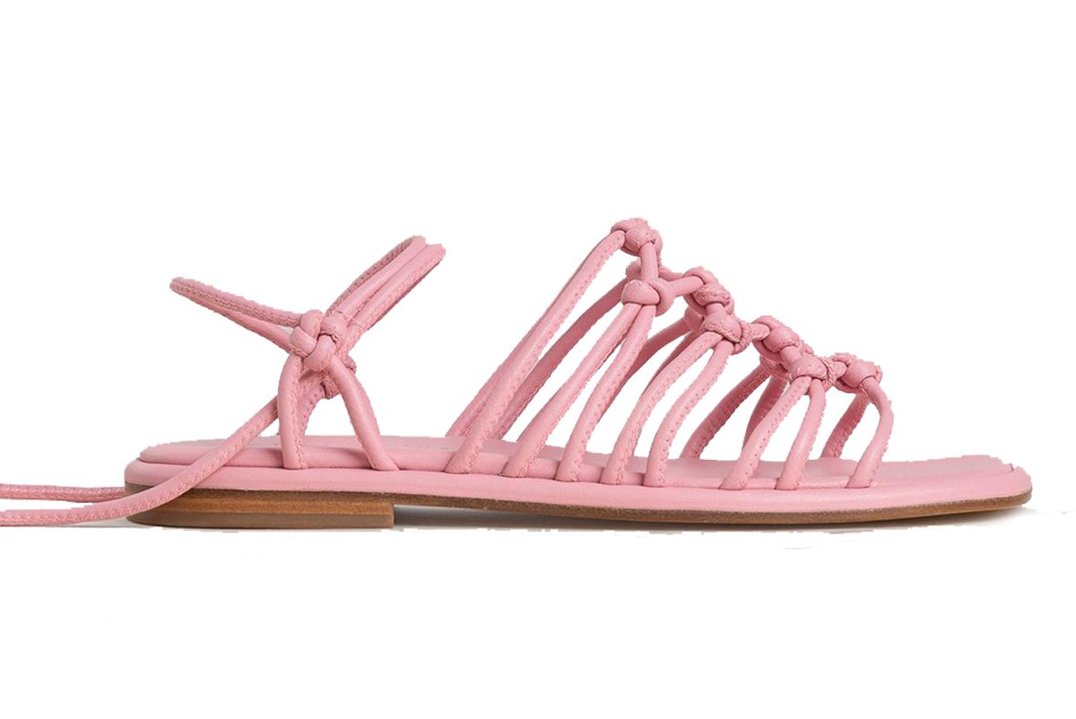 hereu nuada knotted flat sandal