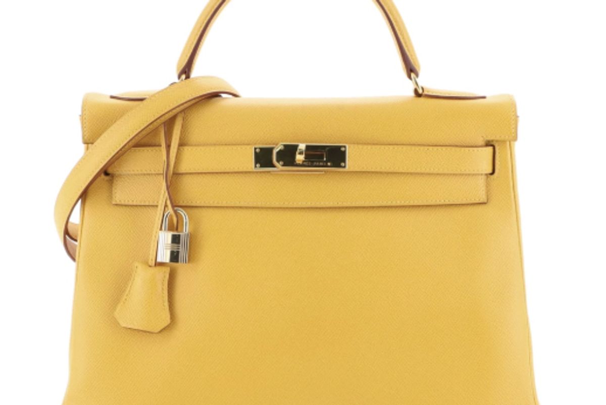 hermes kelly handbag jaune courchevel with gold hardware 32