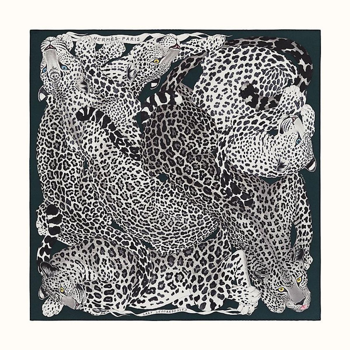 Hermes Leopardesses scarf