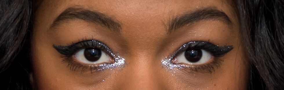 holiday glitter makeup