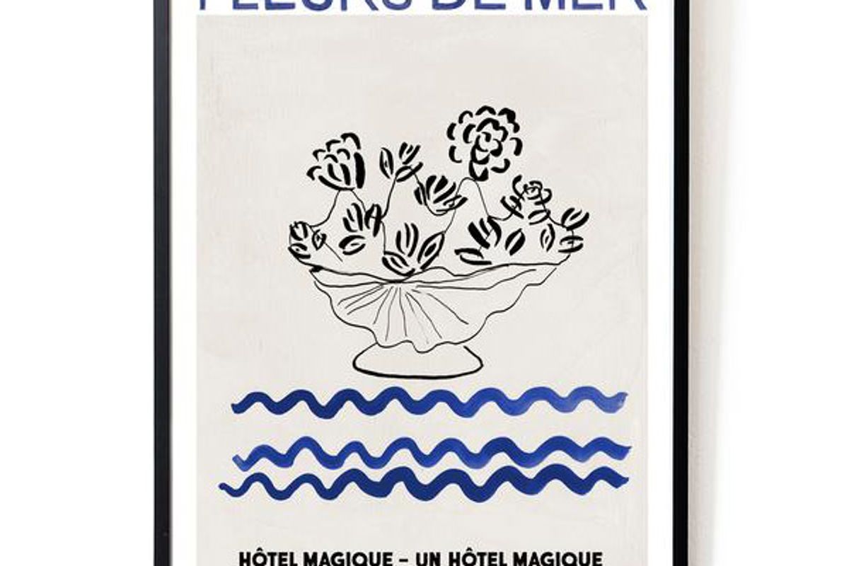 hotel magique fleurs de mer art print