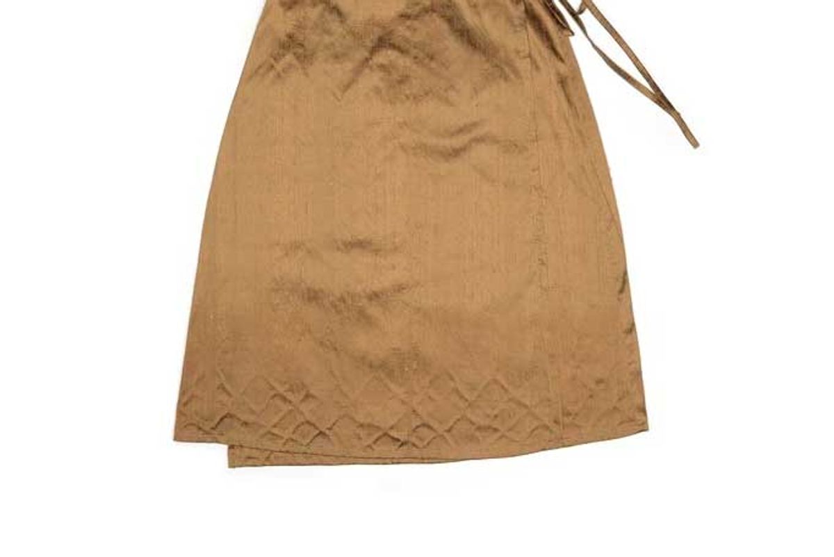 house of aama silk wrap skirt