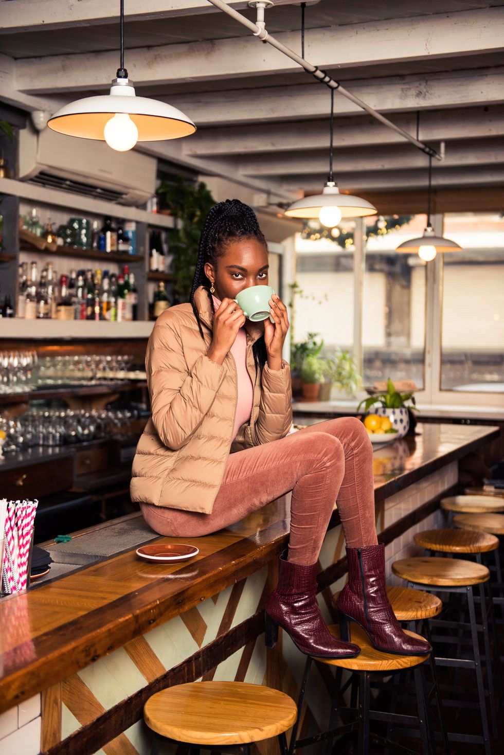 how to stylishly dress for cold weather