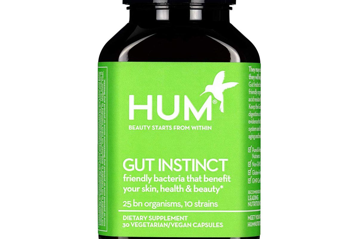 hum gut instinct 25 billion cfu skin beauty and gut support vegan probiotics