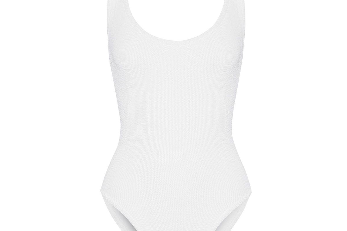 hunza g seersucker swimsuit