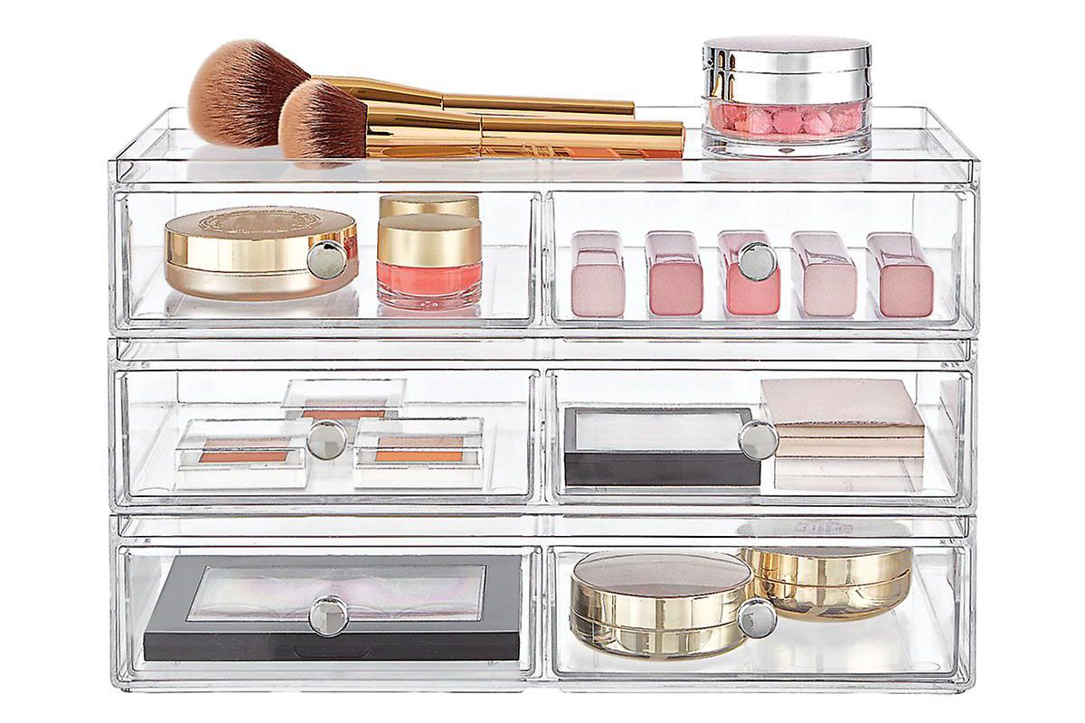 idesign clarity makeup and skincare storage kit