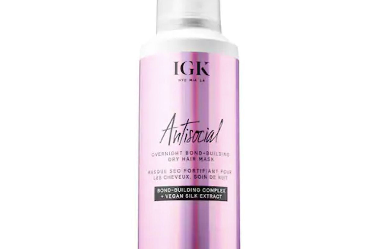 igk antisocial overnight bond building dry hair mask