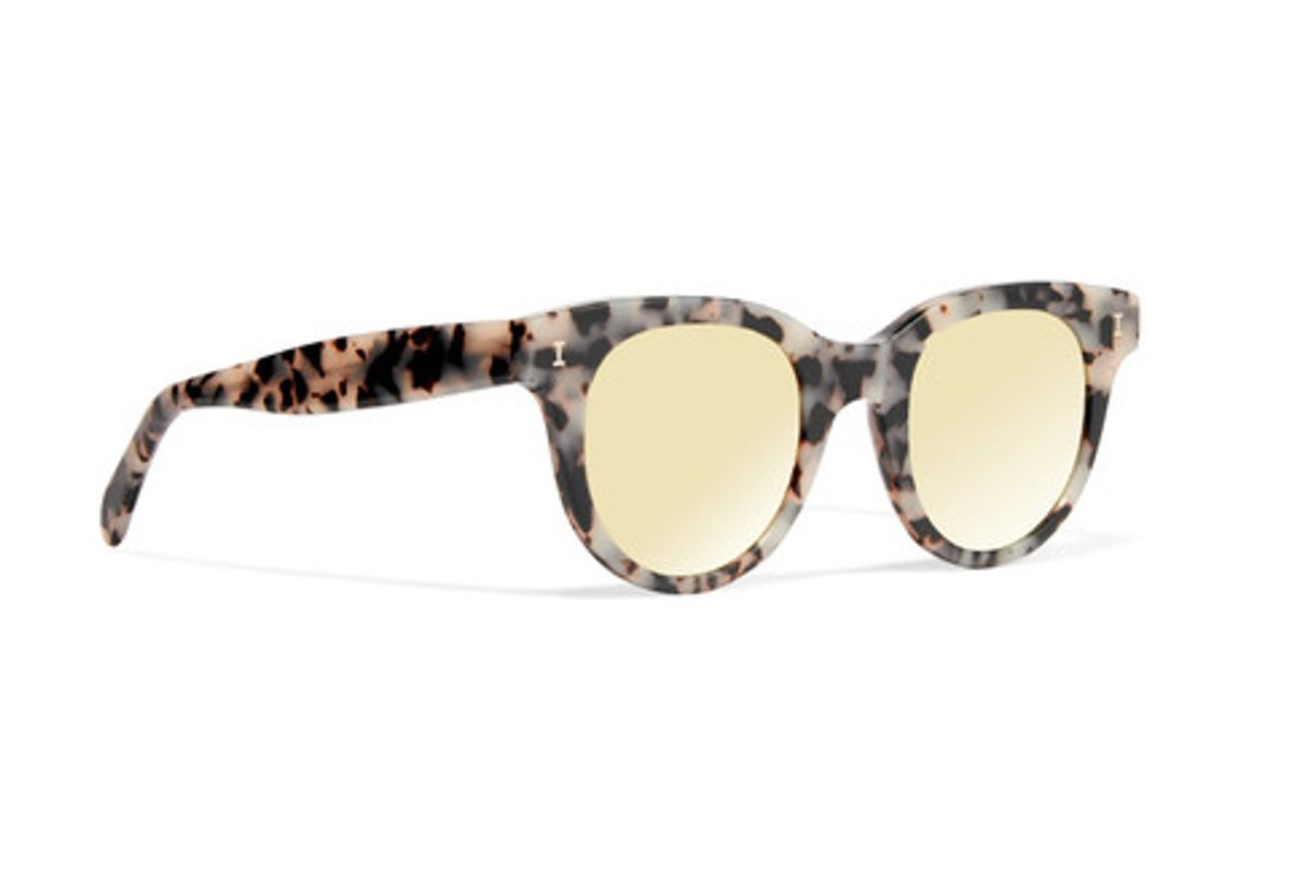 Sicilia Cat-eye Acetate Mirrored Sunglasses
