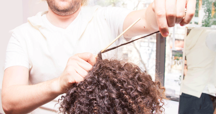 An Easy, Fancy Summer Style for Curly Hair