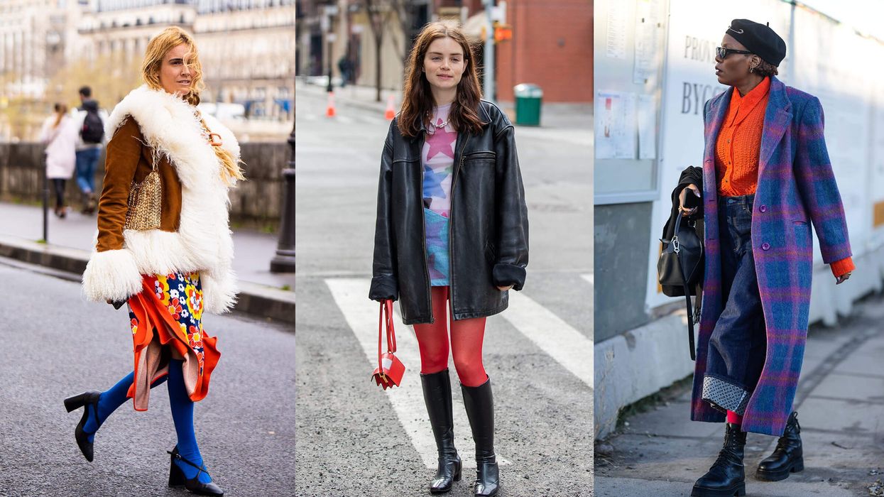 How to Wear & Style Coloured Tights: From Red To White