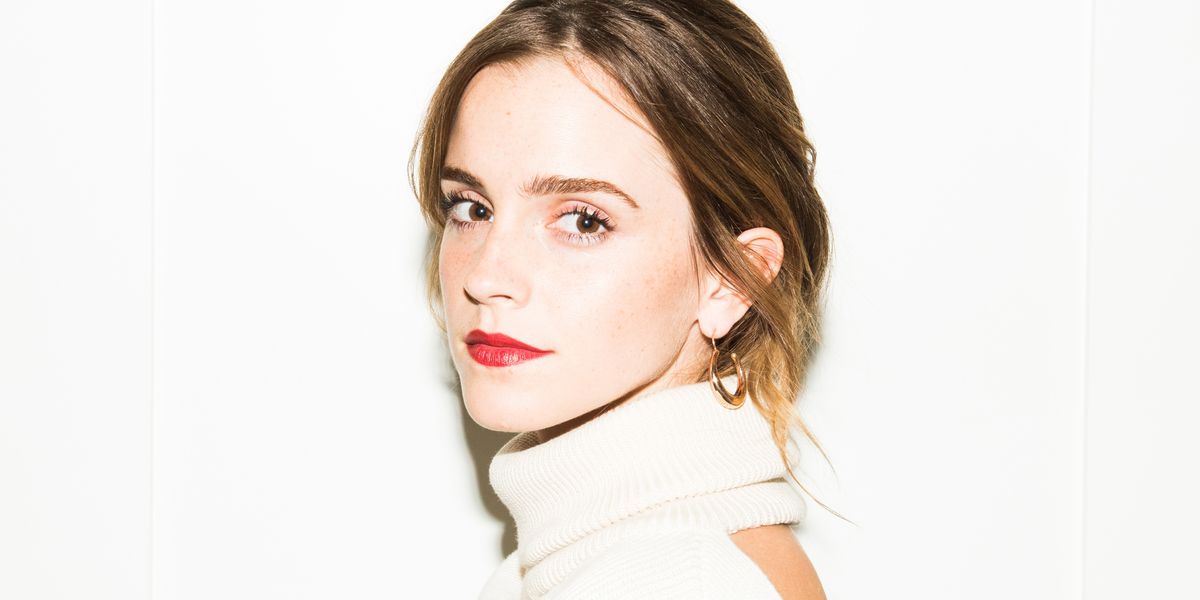 Emma Watson Looks Magical in a White Turtleneck